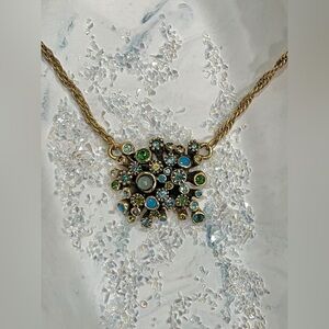 PATRICIA LOCKE ‘GARLAND’ PENDANT NECKLACE IN SURF (2012)